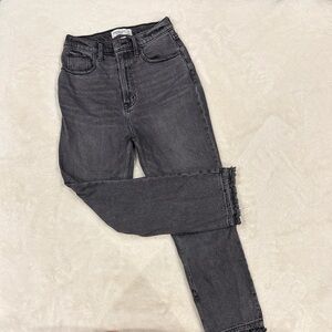 Abercrombie & Fitch Gray Ankle Jeans
